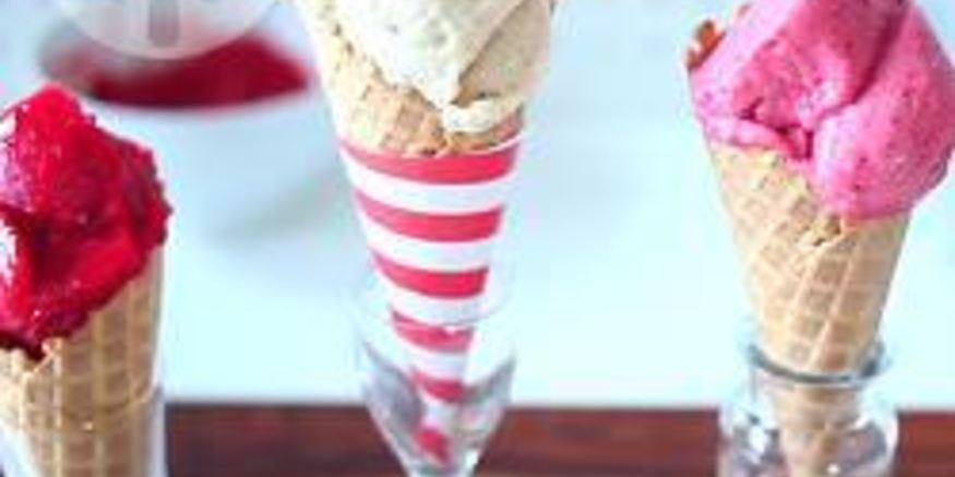 Рецепт мороженого-сорбета из ягод и фруктов