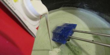 мятное мороженое с кусочками шоколада