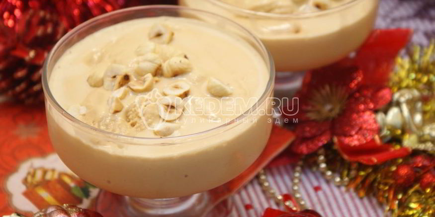 Рецепт новогоднего десерта-мороженого крем-брюле