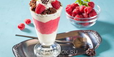 слоеное мороженое парфе