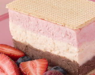 Террин из трех видов мороженого