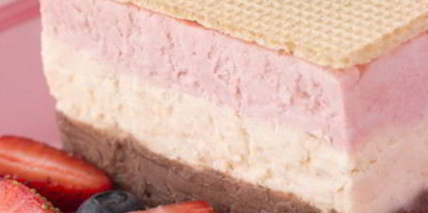 Рецепт террина из трех видов мороженого