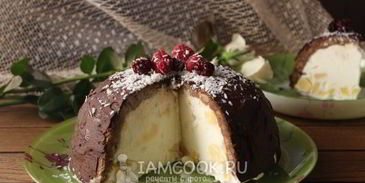 торт-мороженое с ананасом