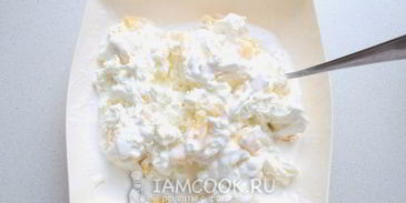 торт-мороженое с ананасом