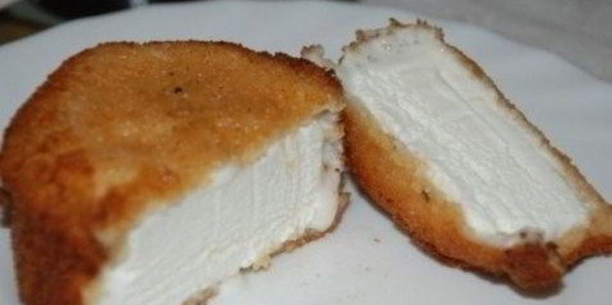 Рецепт жареного мороженого в панировочных сухаряха