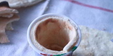 бисквитные стаканчики с черничным муссом