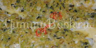 филе трески, запеченнoе в муссе из лука-порея и базилика