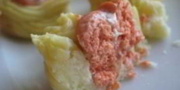 картофельные корзинки с рыбным муссом