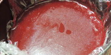 клюквенный торт-мусс с миндальным пралине праздничный