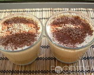 Кофейно-творожный мусс