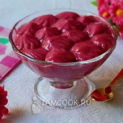 Мусс из малины и ежевики