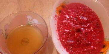 мусс из свеклы с черносливом