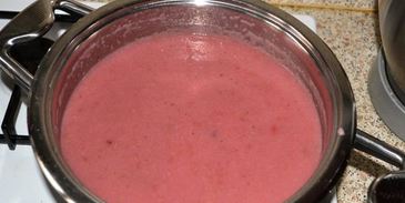 мусс с клубникой