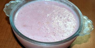 мусс с клубникой