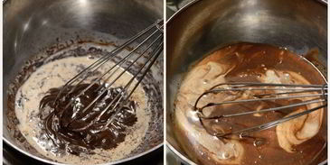 рождественское полено с шоколадным муссом и ягодами