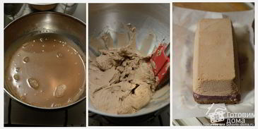 рождественское полено с шоколадным муссом и ягодами