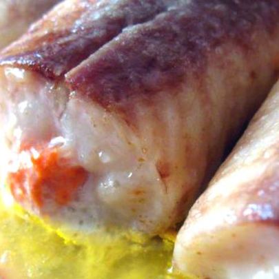 Рыбные рулетики с рыбным муссом