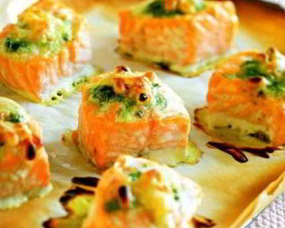 Семга со сливочным муссом