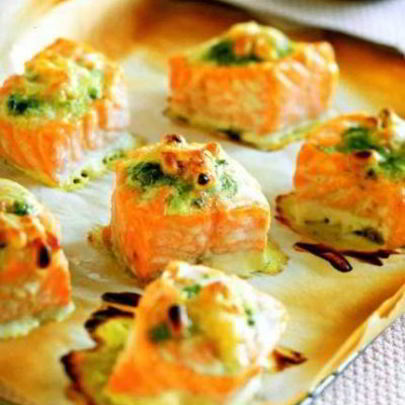 Семга со сливочным муссом