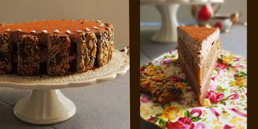 шоколадно-муссовый торт