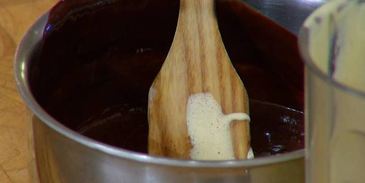 шоколадный мусс с малиной