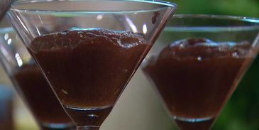 шоколадный мусс с малиной