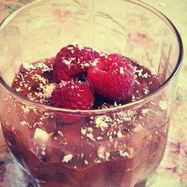 Рецепт Шоколадного мусса с миндалем