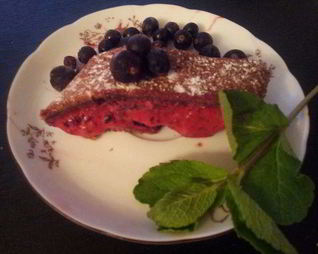 Шоколадный рулет с муссом