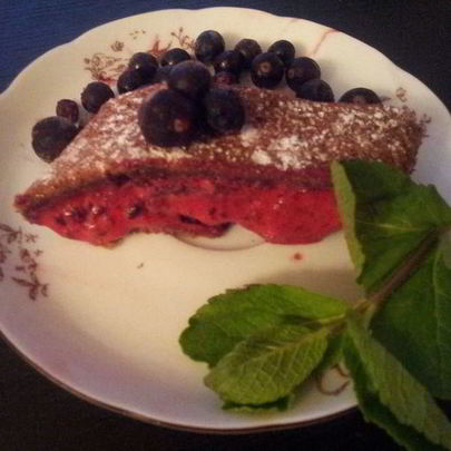 Шоколадный рулет с муссом