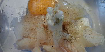 треска под муссом в тесте фило