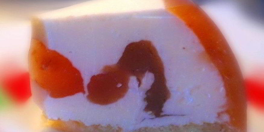 Рецепт творожного мусса в персиковом желе