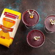 Рецепт Ягодного мусса с манной крупой