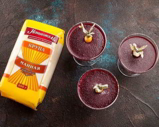 Ягодный мусс с манной крупой