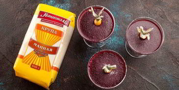 ягодный мусс с манной крупой
