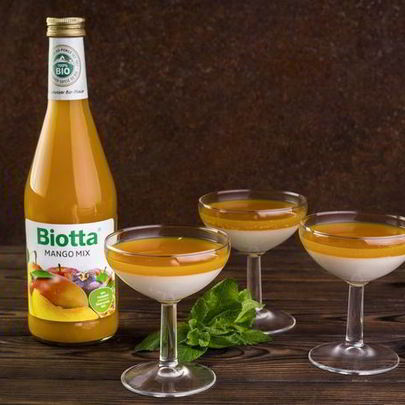 Панна котта с фруктовым желе