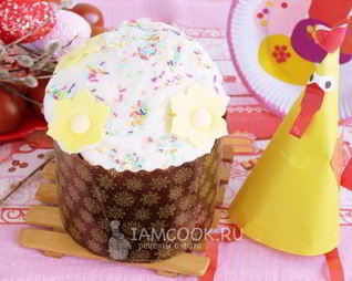 Кулич на французском тесте