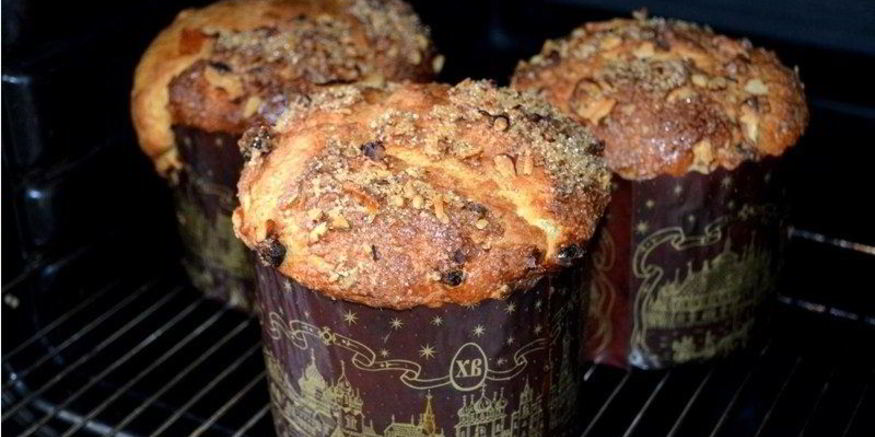 Рецепт кулича с орехами