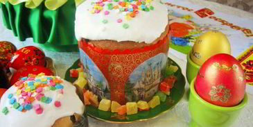 кулич с ромом и изюмом