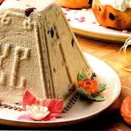 Рецепт Пасхи из творога с изюмом