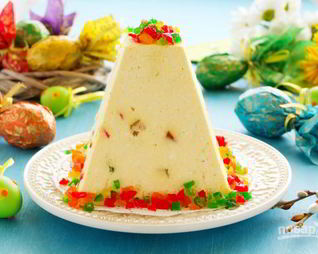 Пасхальный кулич из творога