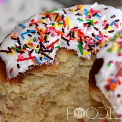 Пасхальный кулич с творогом