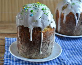 Пасхальный сдобный кулич