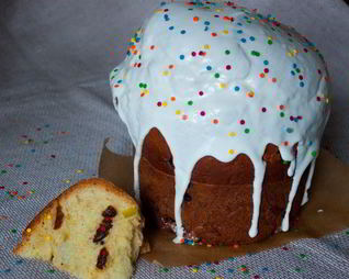 Пасхальный шафрановый кулич