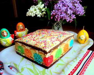Пляцок пасхальный Писанки