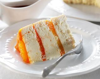 Творожная пасха с апельсиновым желе и соусом из кагора