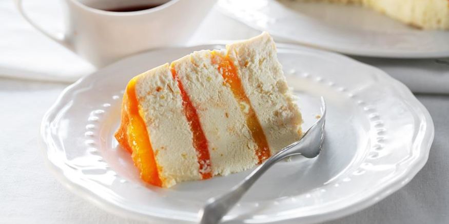 Рецепт творожной пасхи с апельсиновым желе и соусом из кагора