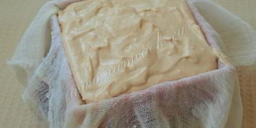 творожная пасха с вареной сгущенкой