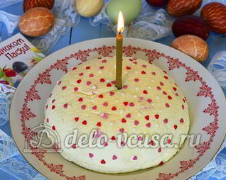 Творожная пасха со сгущенкой