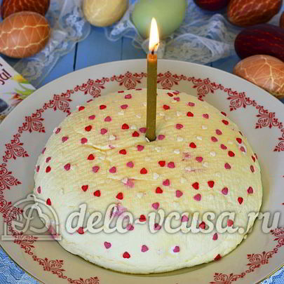 Творожная пасха со сгущенкой