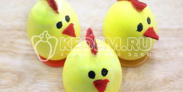 яйца пасхальные цыплятки